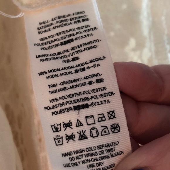 Free People Ruby Cream Lace Mini Dress - Picture 15 of 16